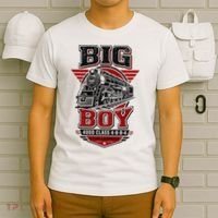 Big Boy 4000 Class Steam Locomotive American Train T-Shirt thumb 6