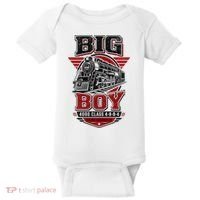 Big Boy 4000 Class Steam Locomotive American Train Baby Bodysuit thumb 0