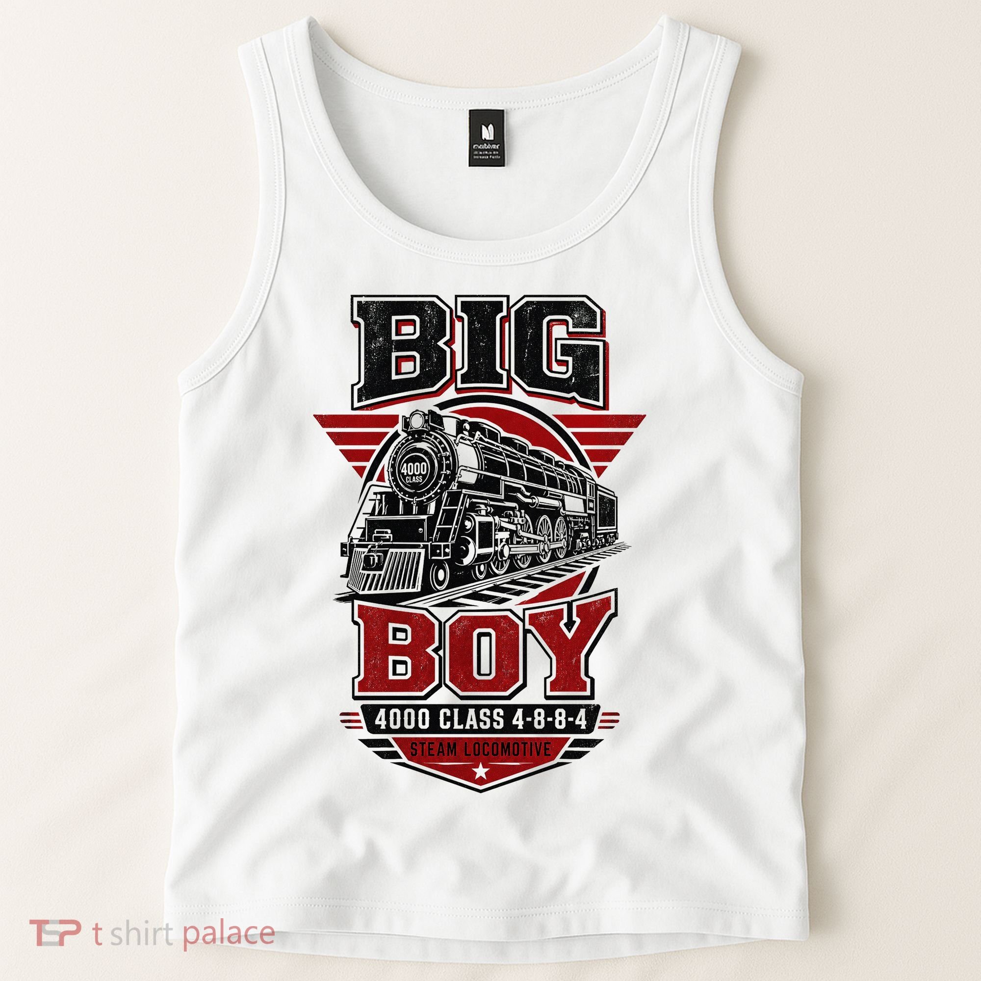 Big Boy 4000 Class Steam Locomotive American Train Tank Top