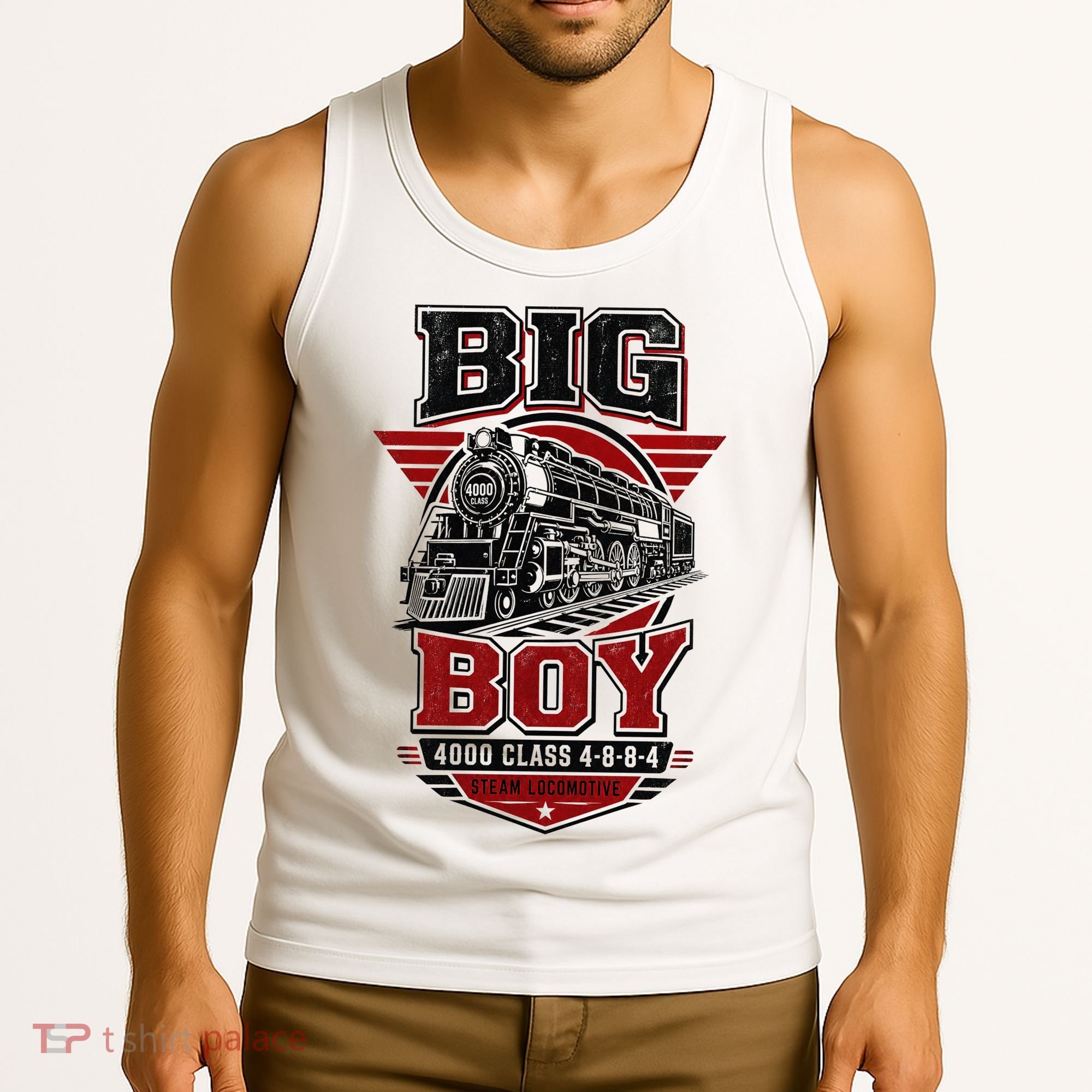 Big Boy 4000 Class Steam Locomotive American Train Tank Top