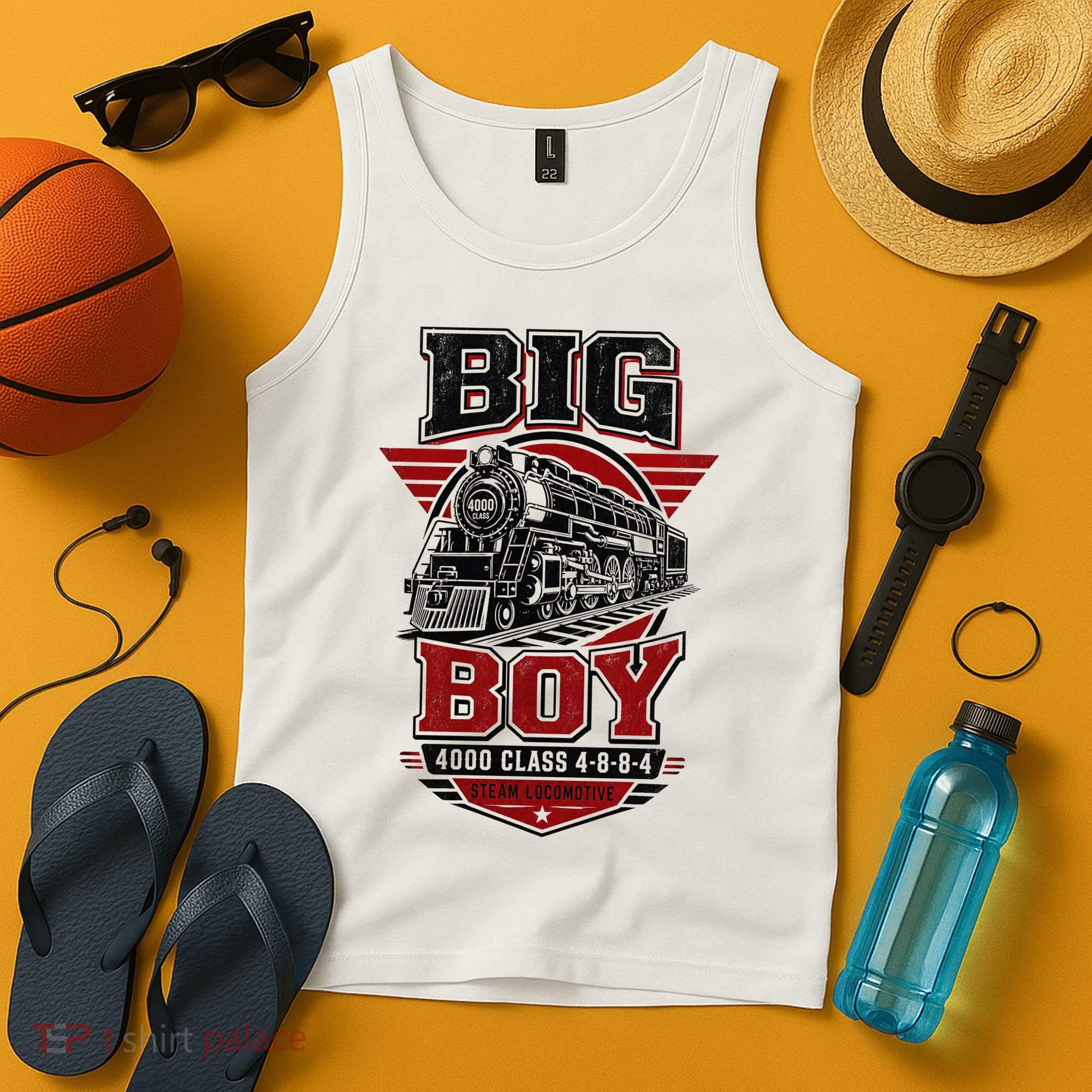 Big Boy 4000 Class Steam Locomotive American Train Tank Top