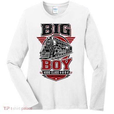 Big Boy 4000 Class Steam Locomotive American Train Women's Long Sleeve Shirt