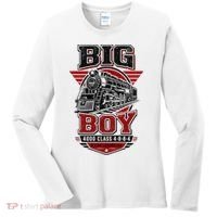 Big Boy 4000 Class Steam Locomotive American Train Women's Long Sleeve Shirt thumb 0