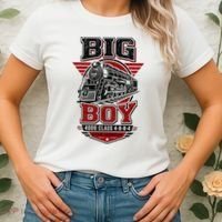 Big Boy 4000 Class Steam Locomotive American Train Women's T-Shirt thumb 2