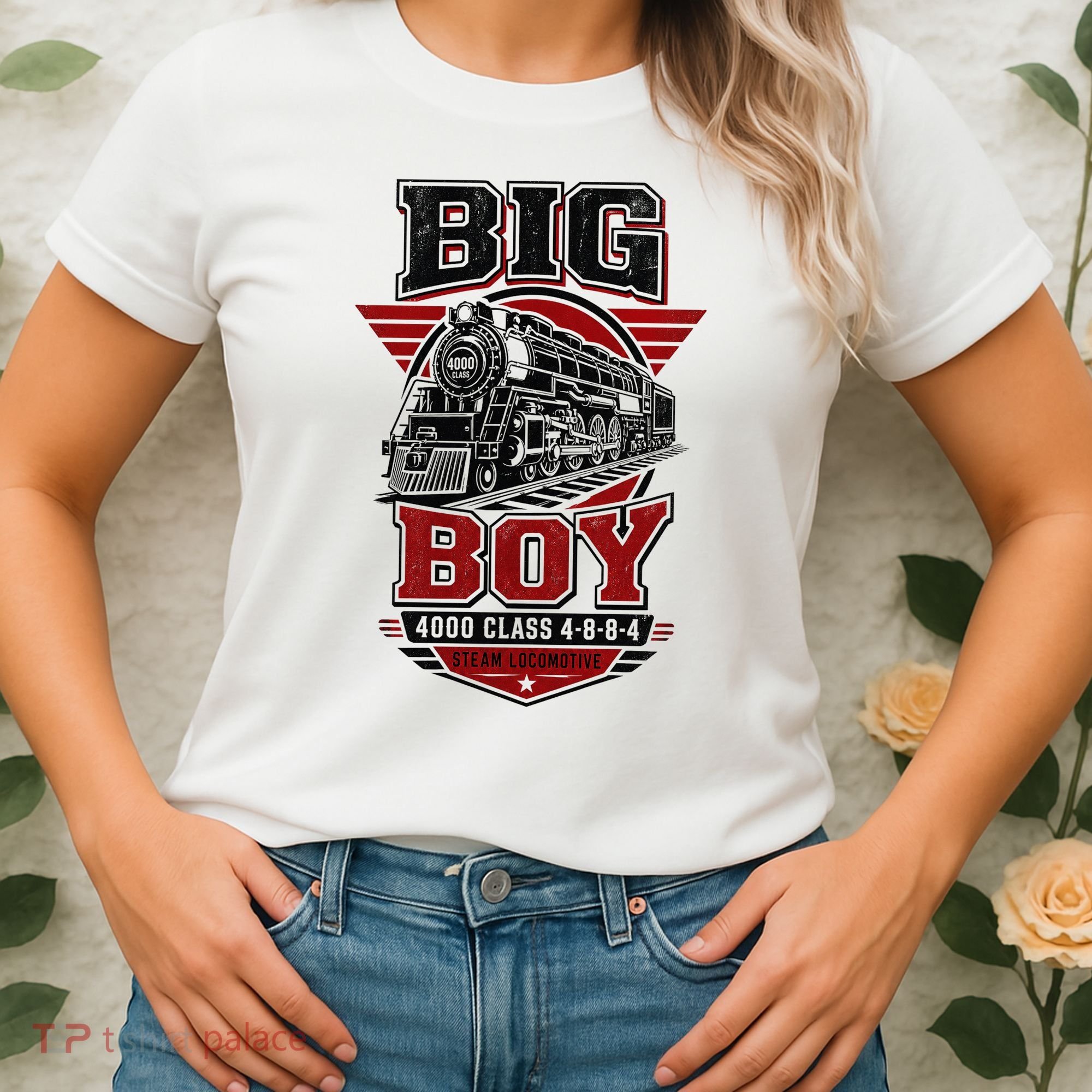 Big Boy 4000 Class Steam Locomotive American Train Women's T-Shirt