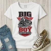 Big Boy 4000 Class Steam Locomotive American Train Women's T-Shirt thumb 3