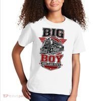 Big Boy 4000 Class Steam Locomotive American Train Kids T-Shirt thumb 2