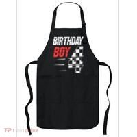 Birthday Boy 4 Four Racing Flag 4th Birthday Race Car Apron thumb 0