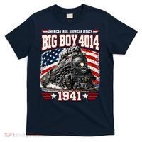 Big Boy 4014 Steam Locomotive Vintage Railroad T-Shirt thumb 0