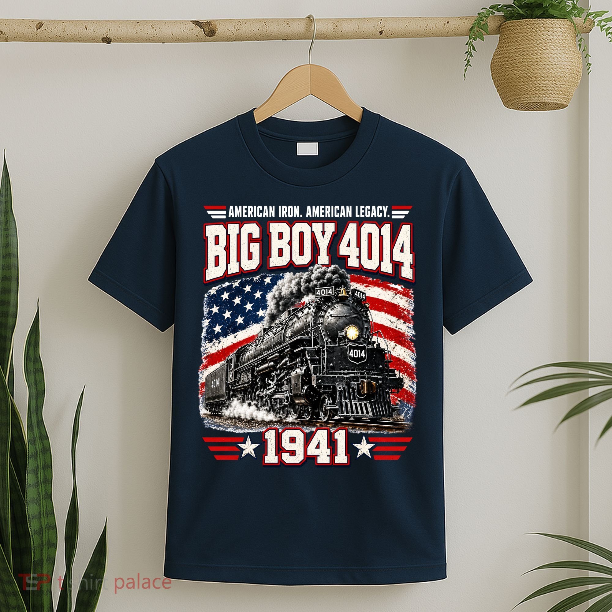 Big Boy 4014 Steam Locomotive Vintage Railroad T-Shirt