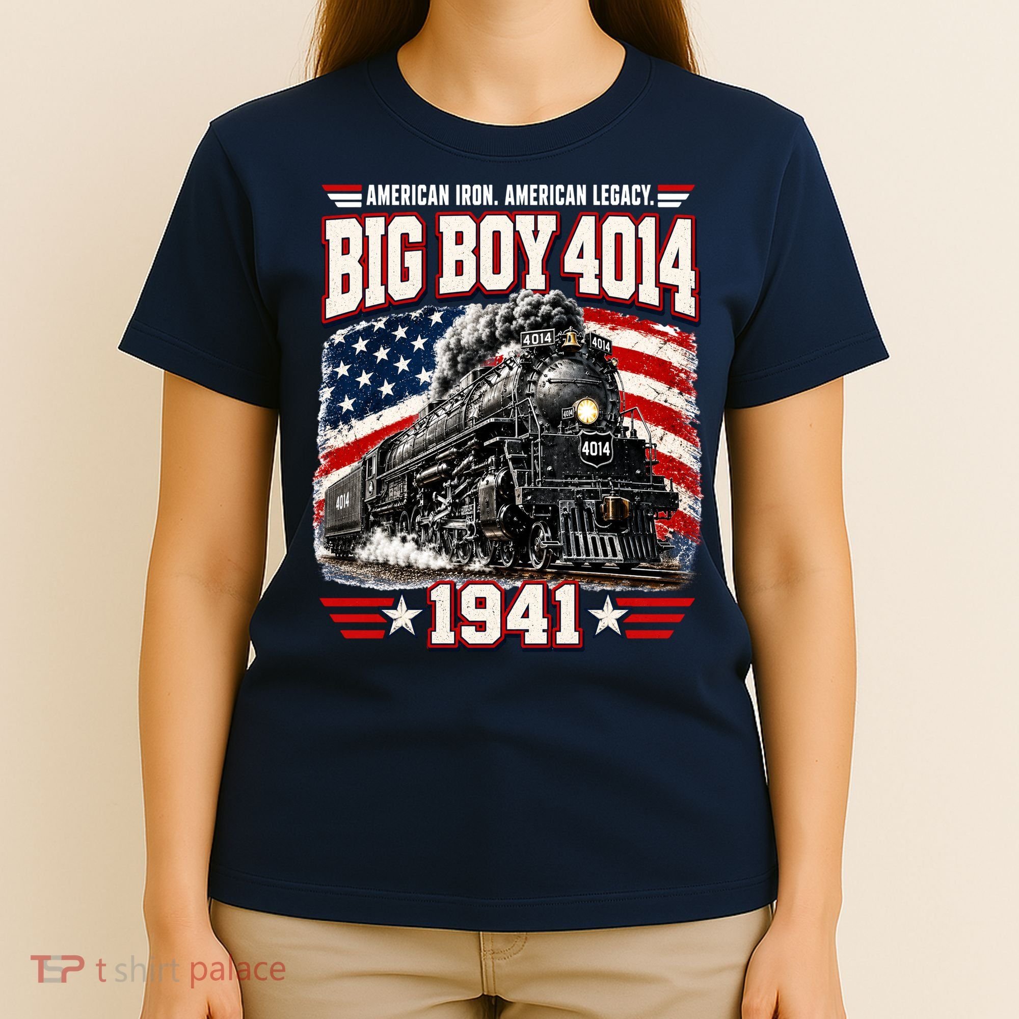 Big Boy 4014 Steam Locomotive Vintage Railroad T-Shirt