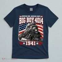 Big Boy 4014 Steam Locomotive Vintage Railroad T-Shirt thumb 5