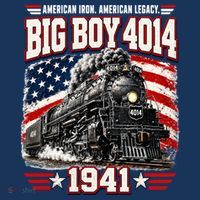 Big Boy 4014 Steam Locomotive Vintage Railroad T-Shirt thumb 7
