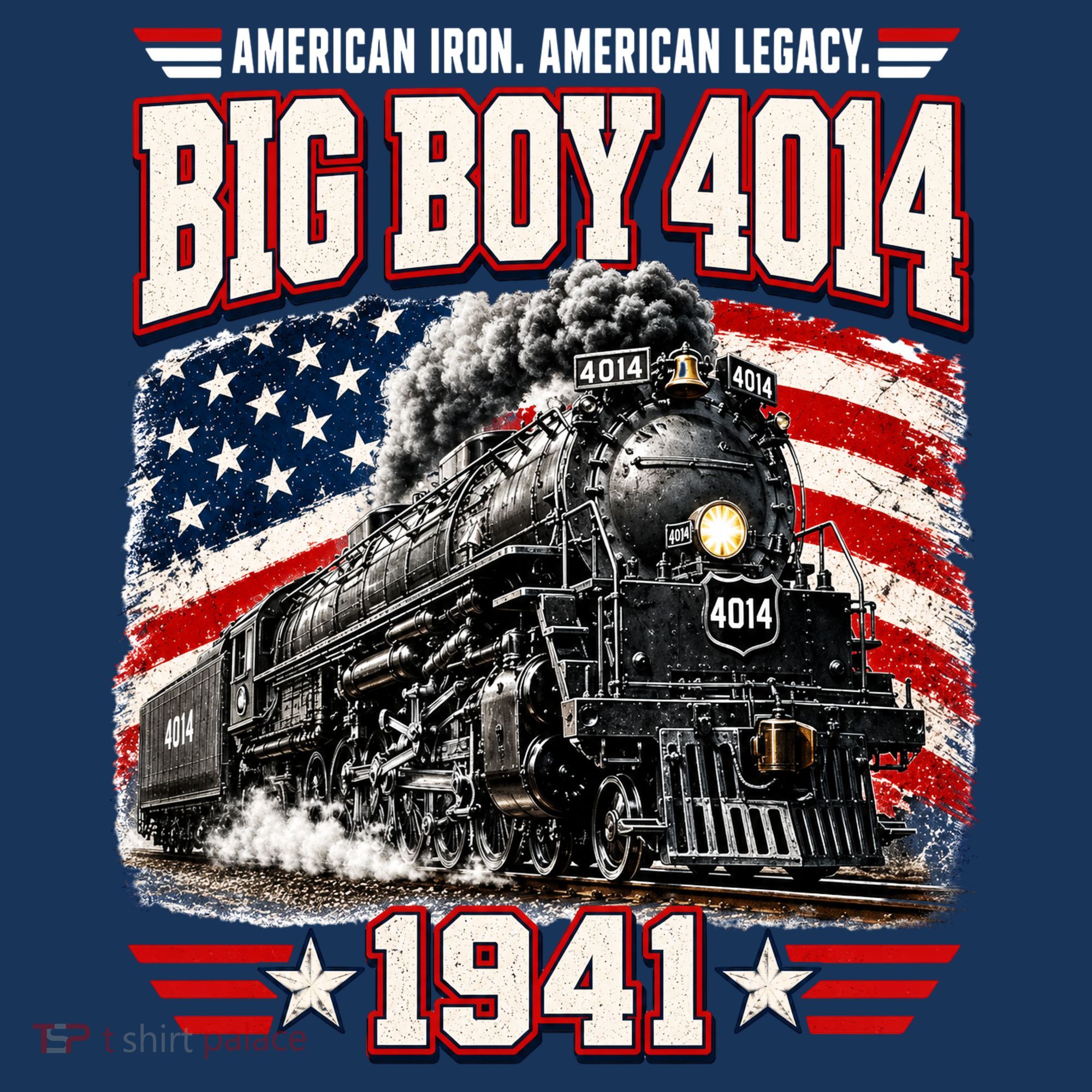Big Boy 4014 Steam Locomotive Vintage Railroad T-Shirt
