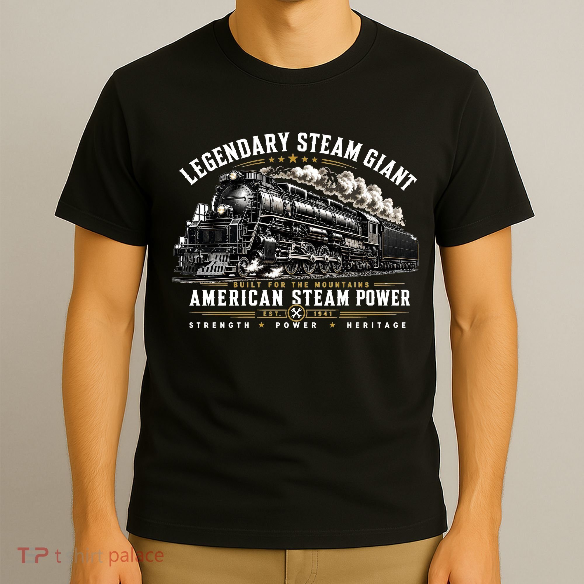 Big Boy 4014 Legendary Steam Train American Locomotive T-Shirt