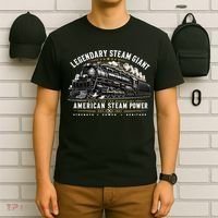 Big Boy 4014 Legendary Steam Train American Locomotive T-Shirt thumb 6