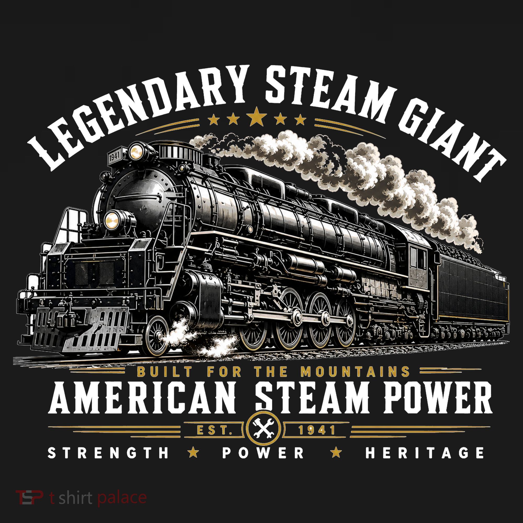 Big Boy 4014 Legendary Steam Train American Locomotive T-Shirt