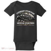 Big Boy 4014 Legendary Steam Train American Locomotive Baby Bodysuit thumb 0