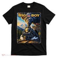 Big Boy 4014 Van Gogh Vintage Steam Locomotive T-Shirt thumb 0