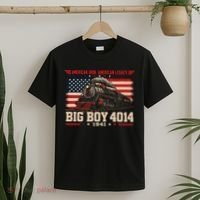 Big Boy 4014 Steam Train American Iron Legacy Vinatge T-Shirt thumb 2