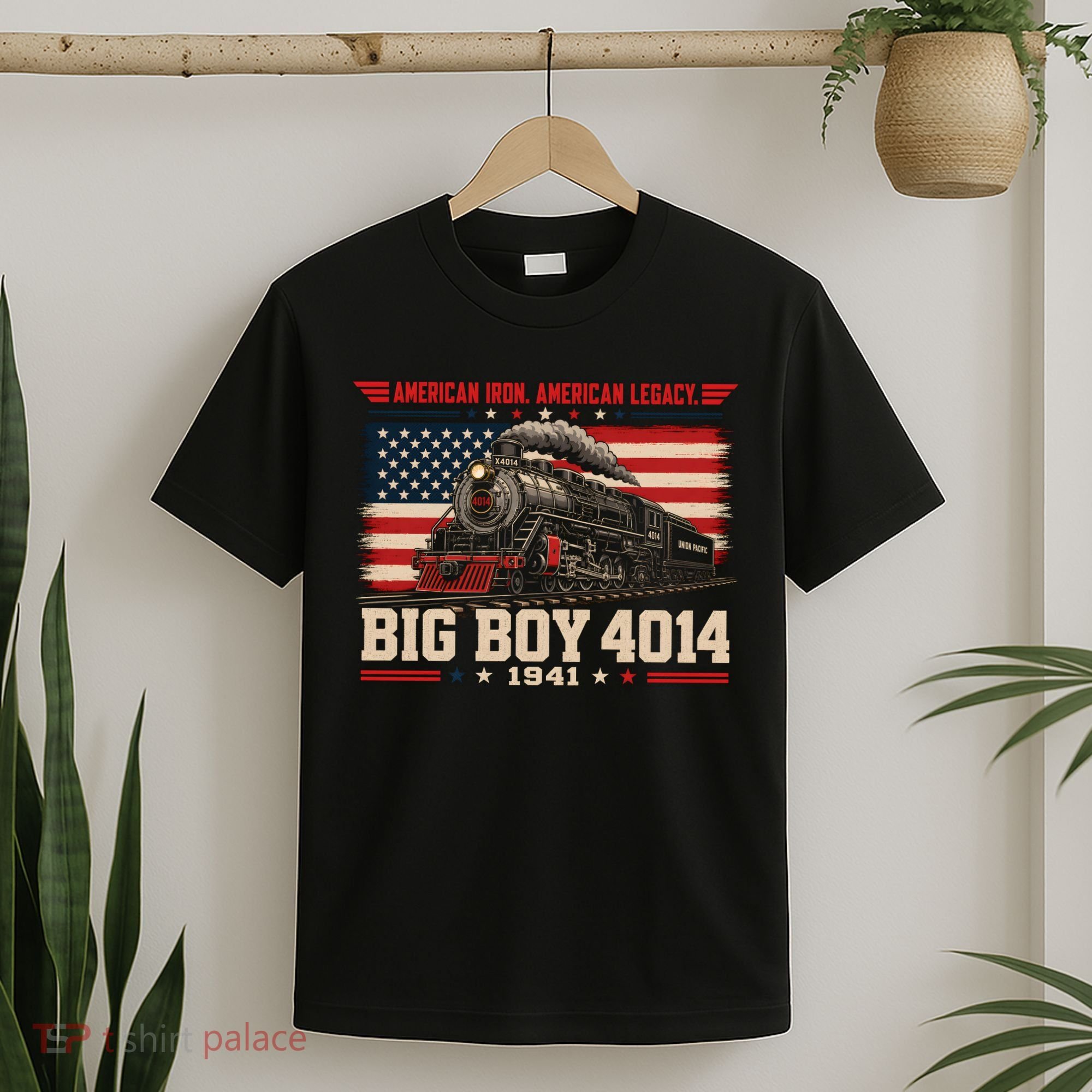 Big Boy 4014 Steam Train American Iron Legacy Vinatge T-Shirt