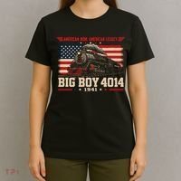 Big Boy 4014 Steam Train American Iron Legacy Vinatge T-Shirt thumb 4