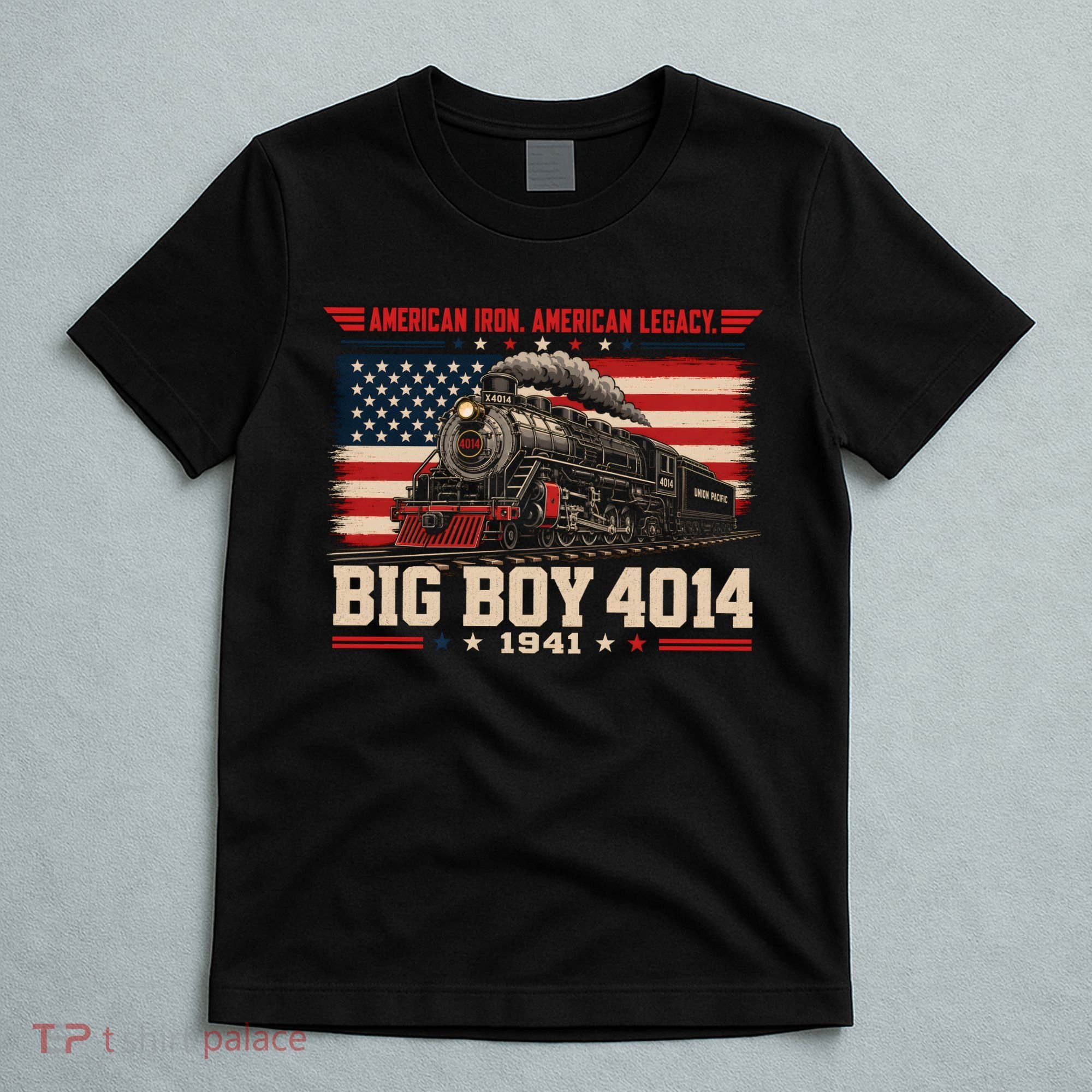 Big Boy 4014 Steam Train American Iron Legacy Vinatge T-Shirt
