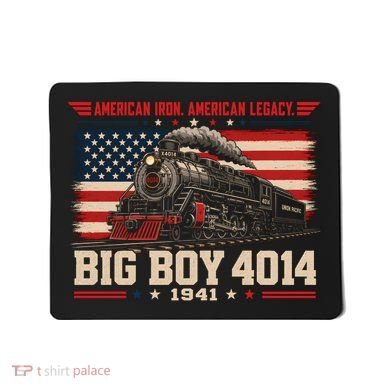 Big Boy 4014 Steam Train American Iron Legacy Vinatge Mousepad