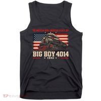 Big Boy 4014 Steam Train American Iron Legacy Vinatge Tank Top thumb 0