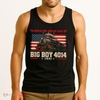 Big Boy 4014 Steam Train American Iron Legacy Vinatge Tank Top thumb 3