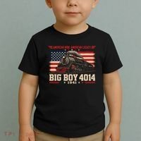 Big Boy 4014 Steam Train American Iron Legacy Vinatge Toddler T-Shirt thumb 2