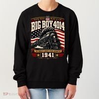 Big Boy 4014 Steam Engine Locomotive Train Railroad Women's Sweatshirt thumb 0