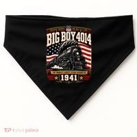 Big Boy 4014 Steam Engine Locomotive Train Railroad USA-Made Doggie Bandana thumb 0