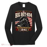 Big Boy 4014 Steam Engine Locomotive Train Railroad Long Sleeve Shirt thumb 0
