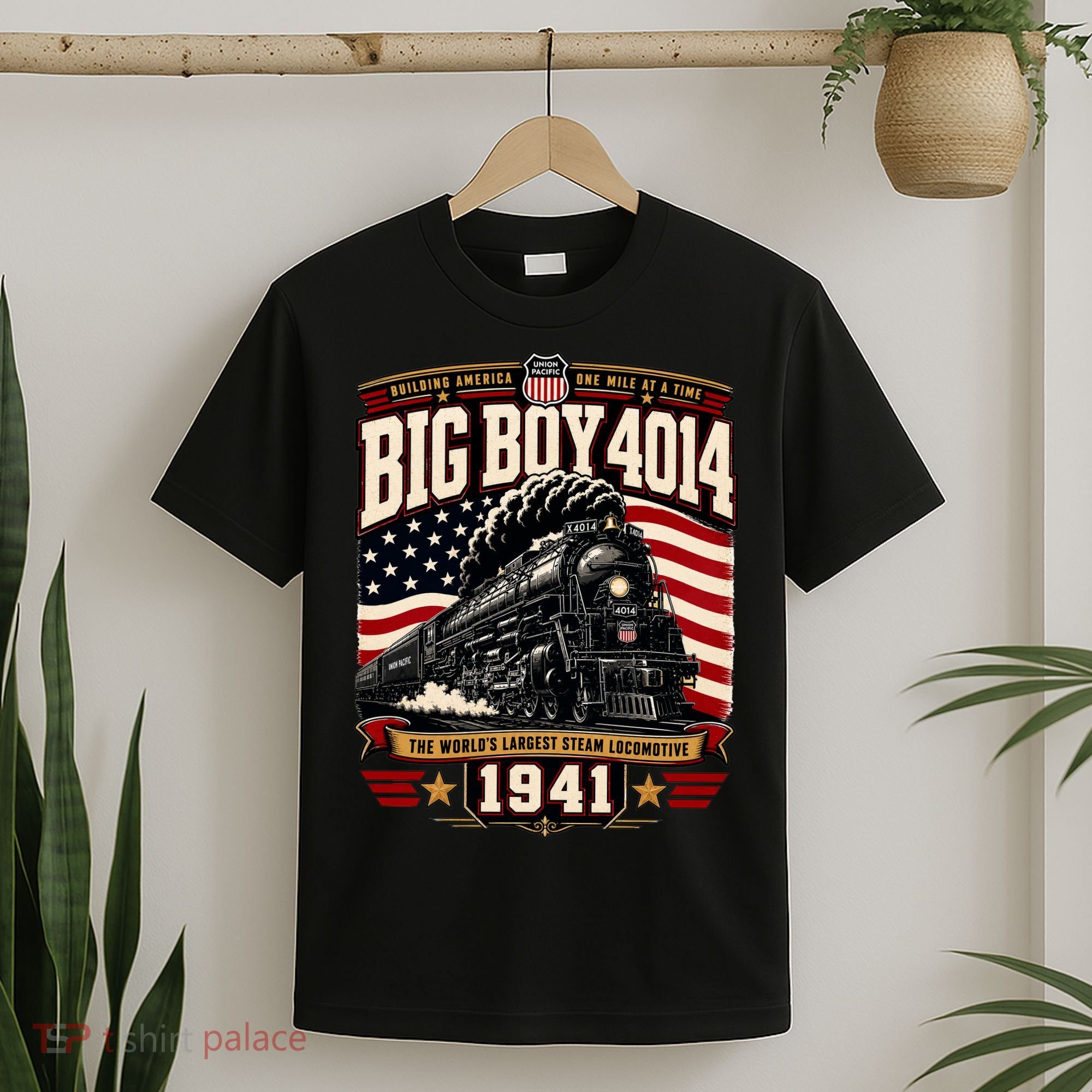 Big Boy 4014 Steam Engine Locomotive Train Railroad T-Shirt