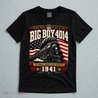 Big Boy 4014 Steam Engine Locomotive Train Railroad T-Shirt thumb 5
