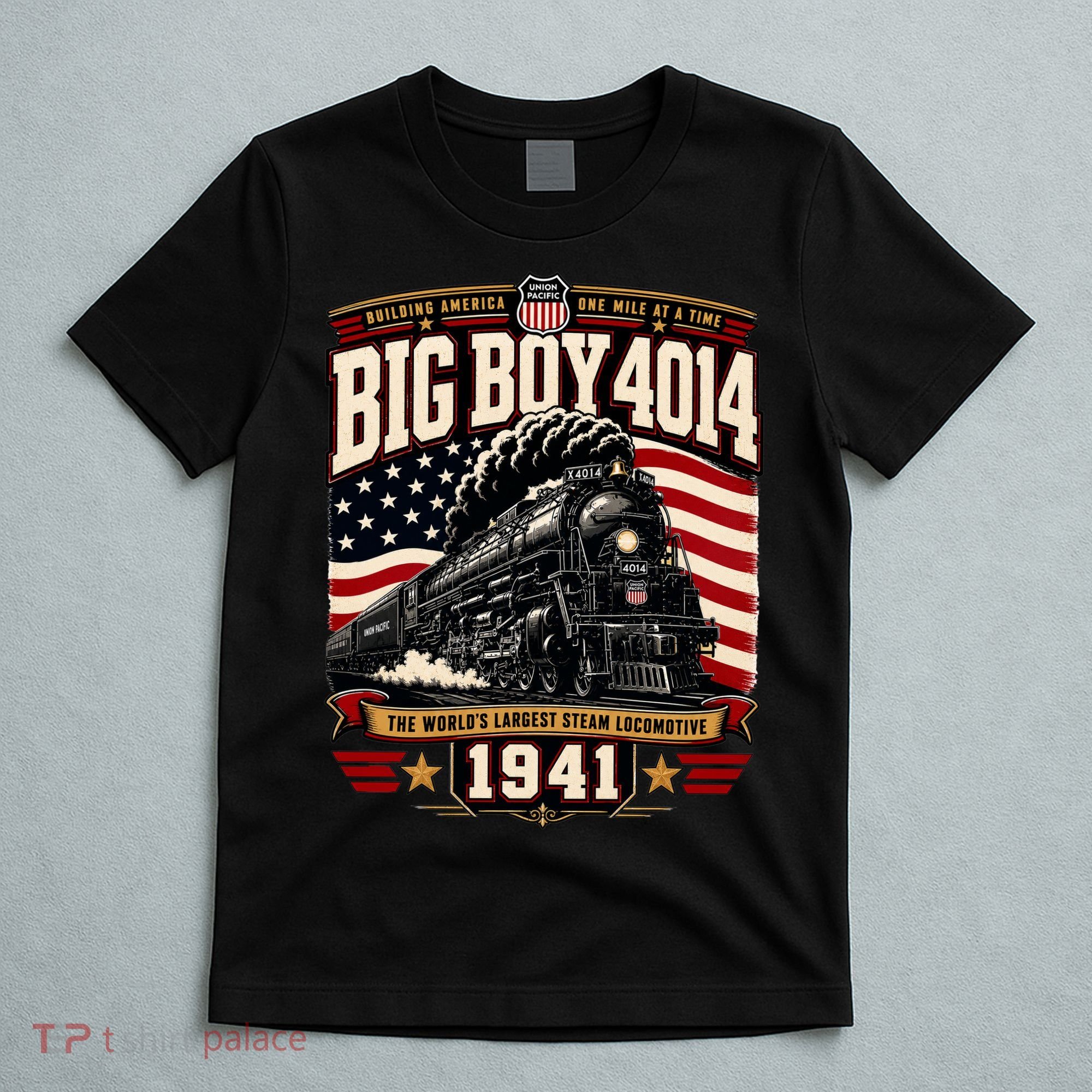Big Boy 4014 Steam Engine Locomotive Train Railroad T-Shirt