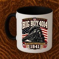 Big Boy 4014 Steam Engine Locomotive Train Railroad Coffee Mug thumb 2