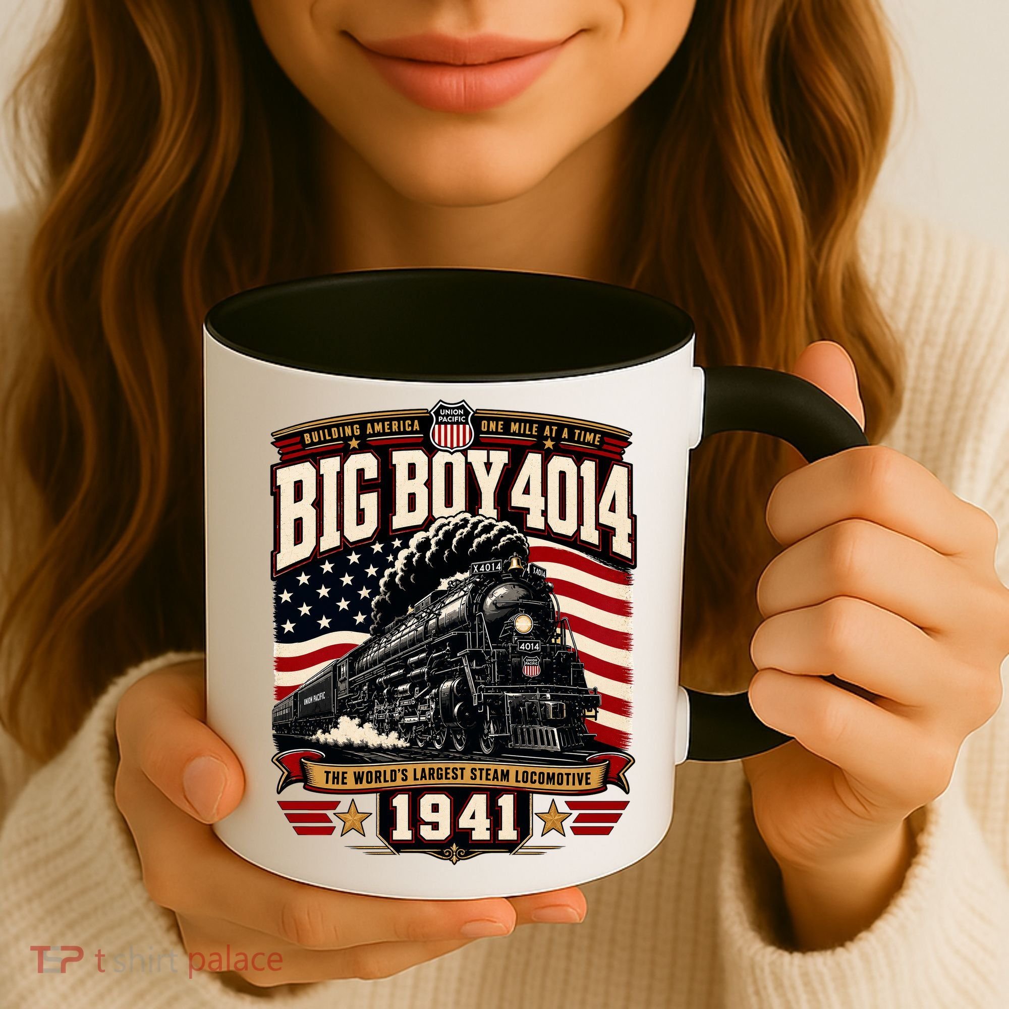 Big Boy 4014 Steam Engine Locomotive Train Railroad Coffee Mug