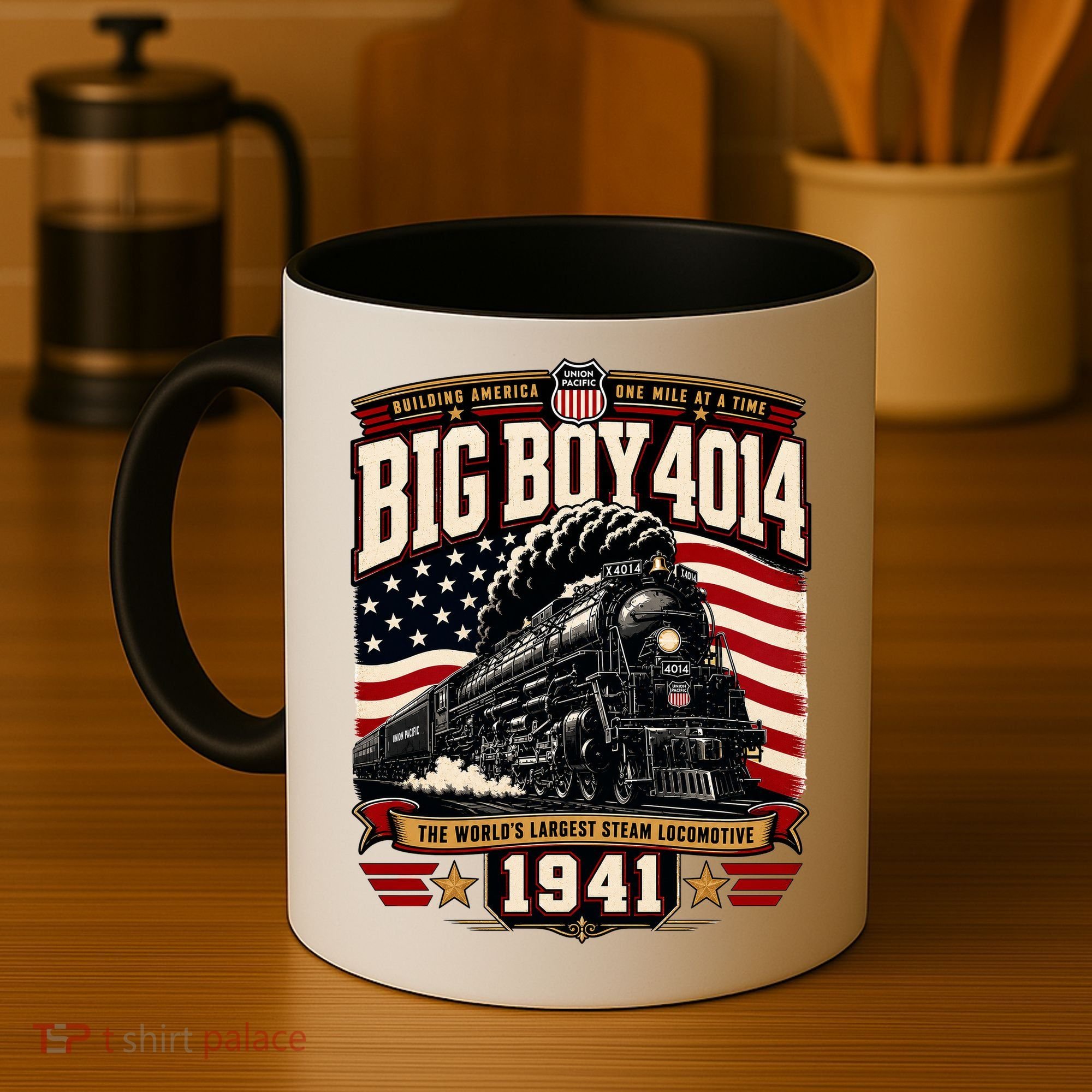 Big Boy 4014 Steam Engine Locomotive Train Railroad Coffee Mug