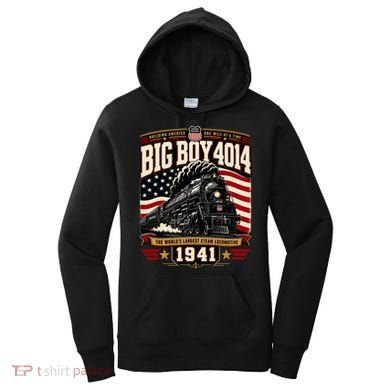 Big Boy 4014 Steam Engine Locomotive Train Railroad Women's Hoodie