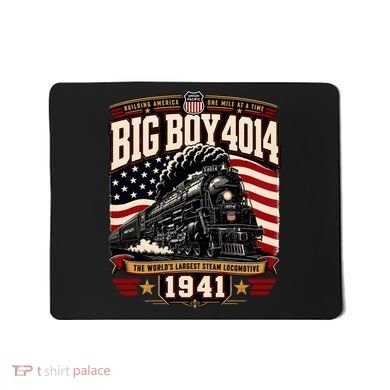 Big Boy 4014 Steam Engine Locomotive Train Railroad Mousepad