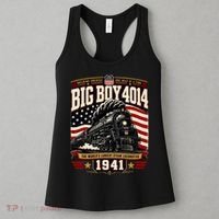 Big Boy 4014 Steam Engine Locomotive Train Railroad Women's Tank Top thumb 3
