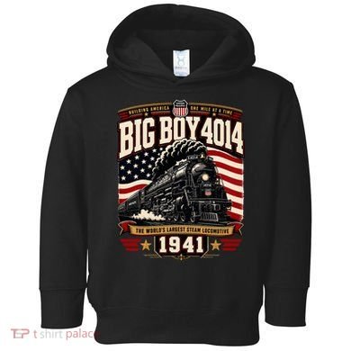 Big Boy 4014 Steam Engine Locomotive Train Railroad Toddler Hoodie