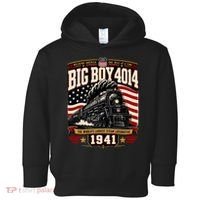 Big Boy 4014 Steam Engine Locomotive Train Railroad Toddler Hoodie thumb 0