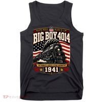 Big Boy 4014 Steam Engine Locomotive Train Railroad Tank Top thumb 0