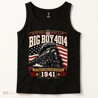 Big Boy 4014 Steam Engine Locomotive Train Railroad Tank Top thumb 2