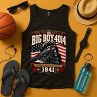 Big Boy 4014 Steam Engine Locomotive Train Railroad Tank Top thumb 4