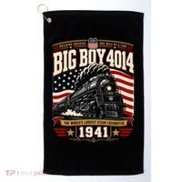 Big Boy 4014 Steam Engine Locomotive Train Railroad Golf Towel thumb 0