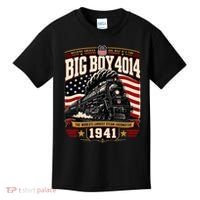 Big Boy 4014 Steam Engine Locomotive Train Railroad Kids T-Shirt thumb 0
